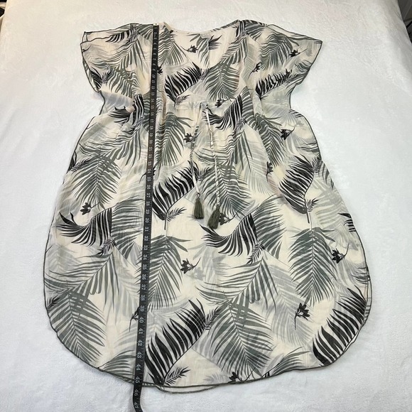 Kona Sol Tropical Print Sheer Kaftan Beach Cover Up - Picture 15 of 16